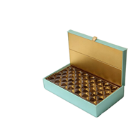 Cajas de Papel Recubierto con Estampado Dorado y Asa, Caja para Alimentos con Compartimentos a Precio Competitivo