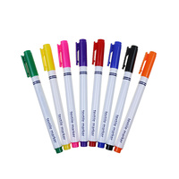 BECOL vente en gros 8 couleurs tissu marqueur stylo ensemble enfants bricolage création T-Shirt peinture marqueur Permanent en Promotion