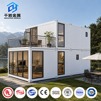 Conteneur pliable de luxe de 20 pieds, personnalisé en usine, haute qualité, pour bureau, hôtel, villa, espace de vie, design moderne, module rapide