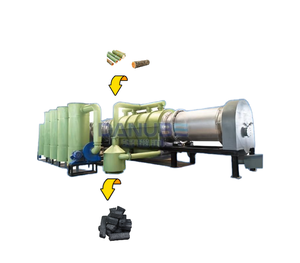 Intelligent Continuous Carbonization Furnace Palm Shell Wood ChipCarbonization Equipment Eucalyptus Branches Carbonization Line - Product Image 1