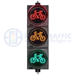 Trafik ışığı 200mm kırmızı sarı yeşil bisiklet LED trafik işareti ışık