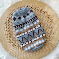 Pull en tricot pour chien de compagnie beige chaud en gros