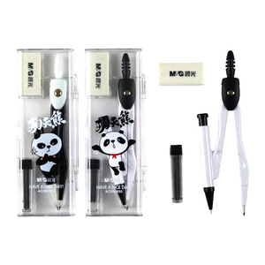 M G Metal Compass Panda Cartoon Student Drafting <b>Tool</b> Set ACS90850 - Product Image 1