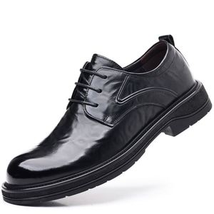 Zapatos de Cordones para Hombre de Cuero Genuino de Alta Calidad, Duraderos, de Piel de Vaca, Punta Redonda, Impermeables, Transpirables y Antideslizantes, Más Vendidos - Product Image 3