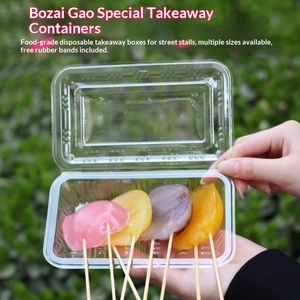 กล่องพลาสติกใสแบบใช้แล้วทิ้งสำหรับใส่ขนมเส้นทอด ขายส่งสำหรับร้านค้าและร้านอาหาร - Product Image 3
