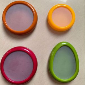 Avocado Saver and Tomato Holder-Modern Plastic Set of 4 Reusable Storage Containers for Kitchen <b>Fridge</b> - Product Image 3
