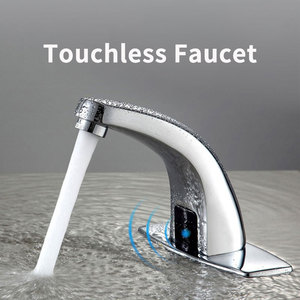 Grifo de Lavabo <span class=keywords><strong>con</strong></span> <span class=keywords><strong>Sensor</strong></span> de Temperatura Sin Contacto <span class=keywords><strong>para</strong></span> Baño, Grifo Mezclador de Latón <span class=keywords><strong>con</strong></span> <span class=keywords><strong>Sensor</strong></span> - Product Image 3