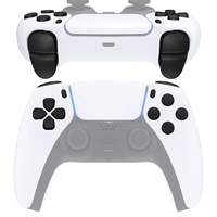 Manette noire PS5, ensemble complet de boutons, D-pad, boutons d'action, Share, R1R2, L1L2, boutons de manette pour accessoires de jeu Playstation5