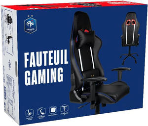 Chaise De <span class=keywords><strong>Bureau</strong></span> de Gaming Premium Chaise de <span class=keywords><strong>bureau</strong></span> entièrement rotative noire Silla <span class=keywords><strong>Gamer</strong></span> Meilleure chaise de jeu OEM avec roues - Product Image 2