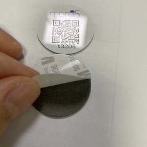 접착제 RFID 태그 18/20/25/30/35mm 라운드 NFC 동전 PVC 금속 태그 RFID NFC 태그 - Product Image 5