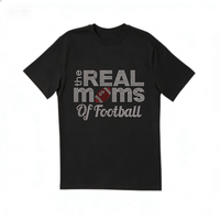 Transfert thermocollant personnalisé pour maman de footballeuse, motif en strass pour T-shirts