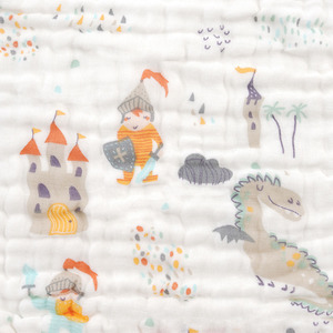 Serviette de bain pour bébé en gaze 100 % coton six couches Kim Ryan 25x25cm 30x30cm, douce et absorbante pour le bain des enfants - Product Image 3