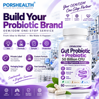Capsules de Probiotiques à Marque Blanche pour la Santé Intestinale des Adultes, Certifiées ISO, 10-800 Milliards UFC/g, Fabricant de Suppléments OEM/ODM Personnalisé