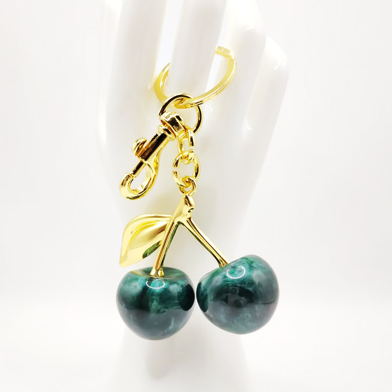 K gold (3.2cm cherry) dark green