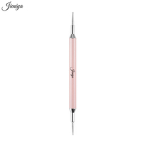 Lot de 6 pinceaux professionnels roses à manche métallique pour liner, ovale, ombré, plat, gel, outil de pointillage, spatule, stylo, outils pour ongles, vente en gros