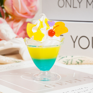 Nouveaux modèles de thé au lait en plastique, fausses décorations alimentaires, coupes à cocktail et glaces pour vitrine de pâtisserie, centre de table, présentoir, objet mignon - Product Image 4