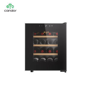 <span class=keywords><strong>Nevera</strong></span> Eléctrica para <span class=keywords><strong>Vino</strong></span> <span class=keywords><strong>de</strong></span> Acero Inoxidable, 16 Botellas/48L, Enfriador Termoeléctrico Independiente con Pantalla LED y Estantes <span class=keywords><strong>de</strong></span> Madera para el Hogar - Product Image 2