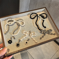 Breloques de chaussures en perles, chaîne, pendentif fleur, décorations pour lacets, accessoires DIY pour baskets, ornements décoratifs pour lacets de chaussures
