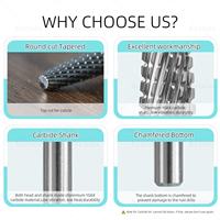 HYTOOS Embouts de sécurité en carbure pour ponceuse à ongles, ronds et coniques, pour nettoyage des cuticules et retrait du gel, outil professionnel pour manucure électrique
