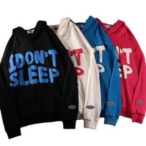 Sudadera con Capucha al por Mayor de Alta Calidad 100% Algodón, Estampado Personalizado en Serigrafía 3D y Efecto Abombado, Sudadera Ancha sin Forro Tipo Pulóver para Hombre - Product Image 4