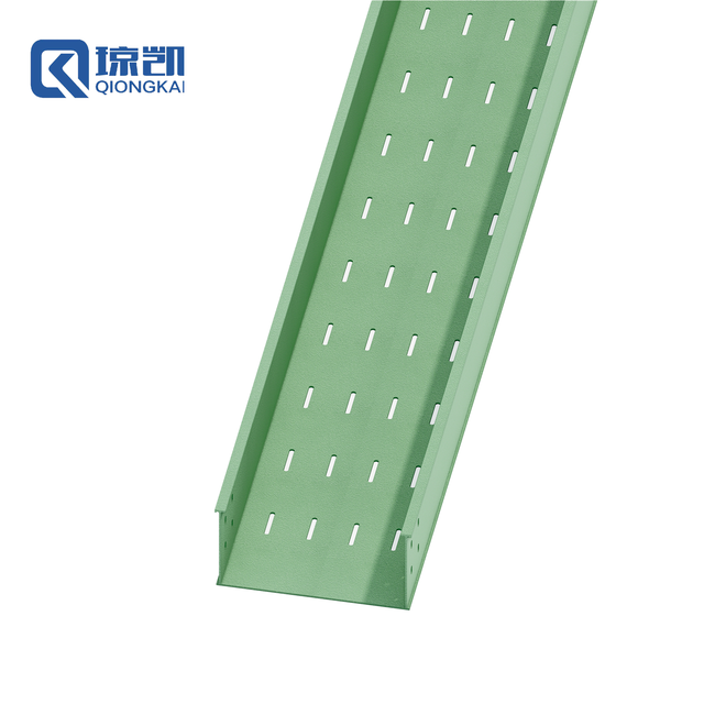 QIONGKAI FRP 200*100mm Perforated Cable Tray With Good Heat Dissipation For High Temperature Environment