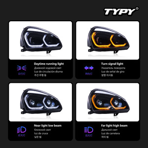 Para los conjuntos de faros delanteros del Lada Priora 2007-2018: kit de conversión de lentes LED con luces diurnas y direccionales secuenciales - Product Image 4