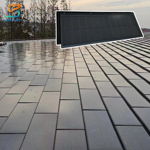 Panneaux solaires Sangobuild, panneaux solaires plats pour toiture photovoltaïque, panneaux solaires en forme de tuiles - Product Image 1