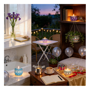 Novelty Other Candle Cute Jar Packaging Gift Box Scented <b>Soy</b> <b>Wax</b> Trendy Home Fragrance Boutique Shelf Assortment Showcase - Product Image 5