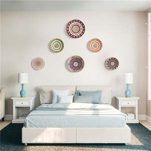 Decoración de entrada de <span class=keywords><strong>casa</strong></span>, decoración de Bosque Negro, colgante de pared de simulación, clínica redonda, sala de estar dorada para dormitorio de parejas - Product Image 1