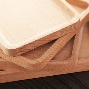 Japanese Style Rectangular Solid Wood <b>Tea</b> <b>Tray</b> Beech 3 Sizes Serving <b>Tray</b> For Coffee <b>Tea</b> Snacks Breakfast - Product Image 1