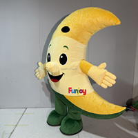 Costume de mascotte gonflable en forme de croissant de lune pour le Ramadan, idéal pour les événements, les défilés et les festivals islamiques du Moyen-Orient