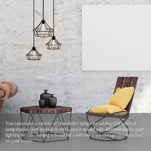 Ánh Sáng Mặt Dây Chuyền Kit Dây Cáp Ổ Cắm E27 Giữ Đèn Có Thể Điều Chỉnh Công Nghiệp Cổ Điển Treo Trần Đèn Lồng Sắt Vít AC 220V - Product Image 3