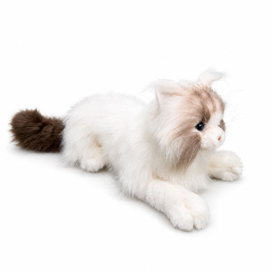 Produttore di Giocattoli OEM Realistici a Forma di Gatto Ragdoll con Pelo Lungo, Fornitore All'Ingrosso di Animali di Peluche con Logo Personalizzato ed Etichetta Privata - Product Image 1