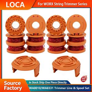 WA0010 WA0004 10PCS Cabezal de recortadora con carrete de nailon de 1.6mm y 10FT/3.05M para Worx Trimmer WG151 WG163 WG170 - Product Image 2