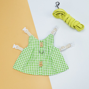 Set Pettorina, Guinzaglio, Vestiti e Cappello <span class=keywords><strong>per</strong></span> Coniglio, Porcellino d'India, Coniglio Nano Olandese e Piccoli Animali Domestici <span class=keywords><strong>per</strong></span> Passeggiate all'Aperto - Product Image 4