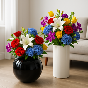 Пользовательские черные круглые цветочные горшки высокого качества из стекловолокна цветочные горшки для украшения дома - Product Image 4