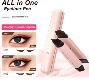 2 Piezas de Delineador de Ojos con Sello Magnético para Ojos de Gato, Lápiz Delineador de Ojos con Sello, Larga Duración, Resistente al Agua, Delineador Líquido para Principiantes - Product Image 2