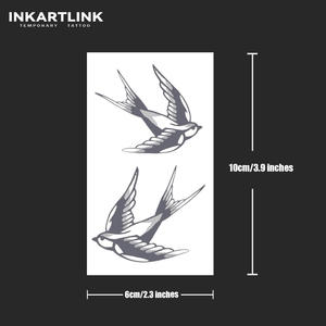 Tatuajes Temporales de Golondrina al por Mayor, <span class=keywords><strong>Tatuaje</strong></span> Falso de Larga Duración de 15 Días, Resistente al Agua, Arte Corporal Natural con Jugo de Frutas para Manos, Suministro al por Mayor - Product Image 4