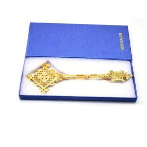 Gerusalemme A Mano Croce D'oro Placcato In Lega di Zinco del Metallo - Product Image 5