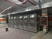Réservoir d'eau modulaire en acier galvanisé à chaud sur mesure, panneaux pressés, garantie 1 an pour le marché Afrique/Moyen-Orient