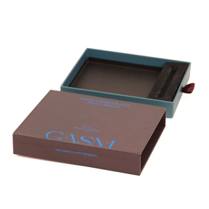 กล่องของขวัญแบบลิ้นชักเคลื่อนที่ได้ พิมพ์ลายโลโก้สีทองหรูหรา พร้อมเคลือบ UV สำหรับช็อกโกแลตและลูกอม บรรจุภัณฑ์พรีเมียม - Product Image 1