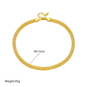 Heavy Duty Hip Hop Metal Punk Chunky Chain Necklace Gold Color Geometric Design Party Fashion Street Style Men Women Jewelry - Product Image 4