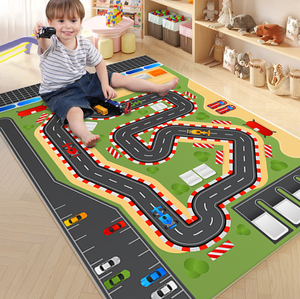 Maßgefertigte Moderne Kinder-Bodenmatten Umweltfreundlicher Rutschfester Lehrreicher Spielteppich für Wohnzimmer und Kinderzimmer - Product Image 1