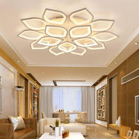 Plafonnier LED moderne en fer forgé à motif floral pour cuisine, chambre, salon, éclairage intelligent, télécommande, montage en surface, IP33