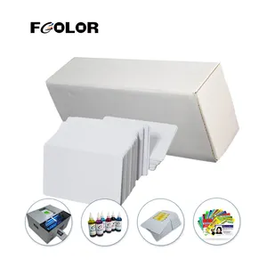 ZYJJ Akkreditierungsverkauf 86 mm * 54 mm Tintenstrahlkarten aus PVC einfärbige PVC-Karten und Kartendruckzubehör