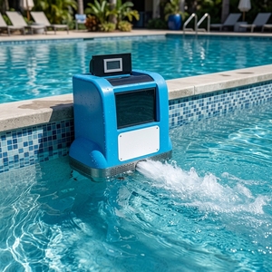 HILLBO Machine de <span class=keywords><strong>nage</strong></span> <span class=keywords><strong>contre</strong></span>-<span class=keywords><strong>courant</strong></span> murale pour <span class=keywords><strong>piscine</strong></span>, double <span class=keywords><strong>moteur</strong></span>, système de vitesse réglable pour piscines - Product Image 6