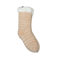 Chaussettes d'intérieur en chenille tricotées avec fil métallique doux, chaudes, extensibles, antidérapantes, pour la maison, la chambre, pour femmes, cadeau d'hiver