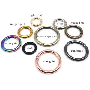 Zinc Alloy Gold Metal Spring Open Gate <strong>Ring</strong> <strong>O</strong> <strong>Ring</strong> All Size Available Carabiner Buckle for Handbag Hardware - Product Image 5
