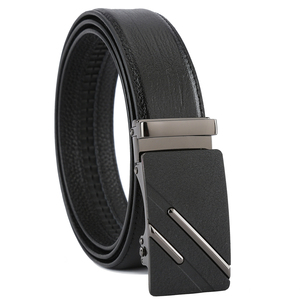 حزام رجالي فاخر من الجلد الطبيعي الأسود مصنوع يدويًا بشعار مطبوع مخصص، مبيعات ساخنة بالجملة من المصنع لعام 2026 - Product Image 6