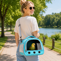 Sac de transport pliable et transparent pour reptiles, oiseaux et petits animaux, respirant, imperméable, avec fermeture éclair, idéal pour les voyages